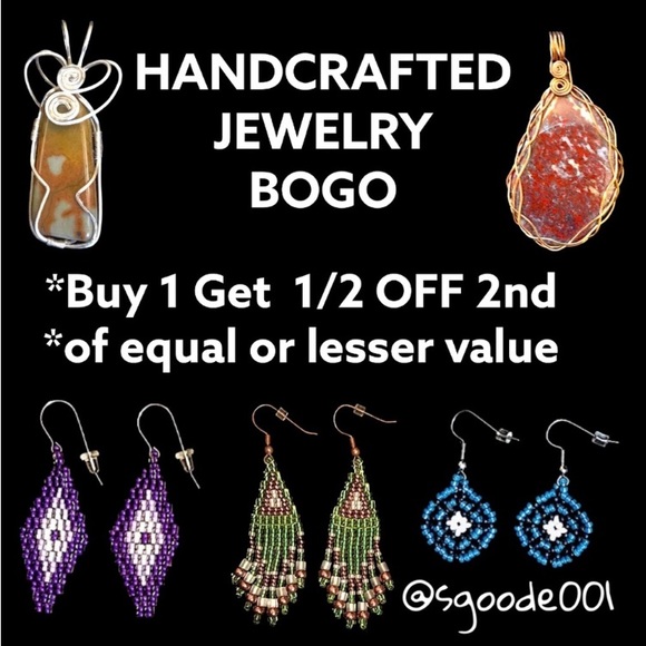 HAND CRAFTED BOHEMIAN BEADED EARRINGS *NEW *JAPANESE GLASS BEADS *LIGHTWEIGHT - Picture 8 of 9